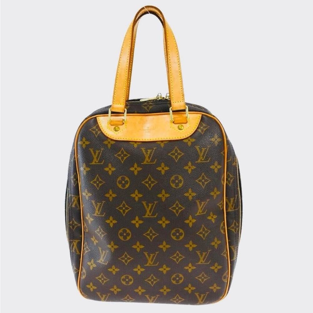 Louis Vuitton Brown and Gold Tote with Signature Pattern